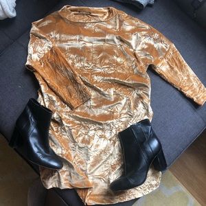 Zara, Crushed Velvet Dress